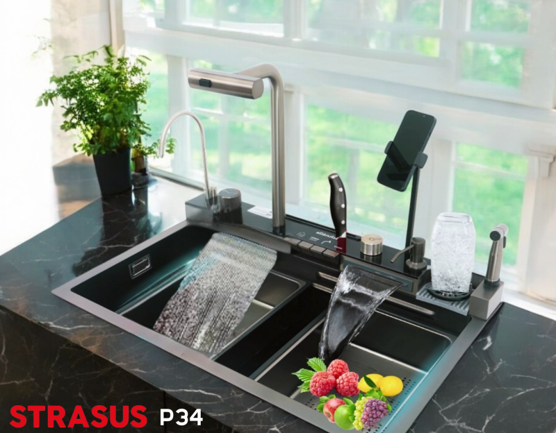 Strasus Sch-P34 14 Fonksiyonlu Akıllı Mutfak Evyesi 01