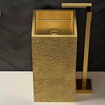 Schnelle Sch G8826 Gold Monoblok Kare Çelik Lavabo