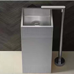 Schnelle Sch S8810 Chrome Monoblok Kare Çelik Lavabo