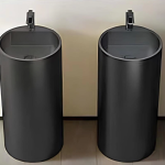 Schnelle Sch BK8801 Black Monoblok Oval Çelik Lavabo