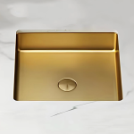 Schnelle Sch G204 Gold Tezgah Altı Kare Çelik Lavabo