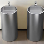 Schnelle Sch S8801 Chrome Monoblok Oval Çelik Lavabo