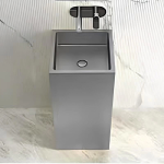 Schnelle Sch S8804 Chrome Monoblok Kare Çelik Lavabo