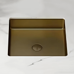 Schnelle Sch B204 Rustik Tezgah Altı Kare Çelik Lavabo