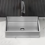 Schnelle Sch S5514 Chrome Tezgah Üstü Dikdörtgen Çelik Lavabo