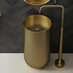 Schnelle Sch B8813 Rustik Oval Monoblok Çelik Lavabo