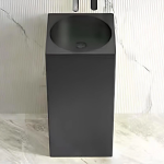 Schnelle Sch BK8816 Black Kare Monoblok Çelik Lavabo