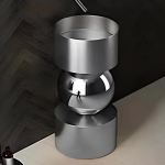 Schnelle Sch S8828 Chrome Oval Monoblok Çelik Lavabo