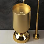 Schnelle Sch G8829 Gold Oval Monoblok Çelik Lavabo