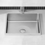 Schnelle Sch S205 Chrome Tezgah Altı Dikdörtgen Çelik Lavabo