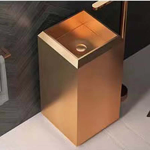 Schnelle Sch RG8830 Rose Gold Kare Monoblok Çelik Lavabo