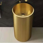 Schnelle Sch G8831 Gold Oval Monoblok Çelik Lavabo