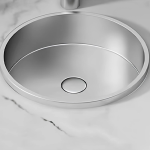 Schnelle Sch S207 Chrome Tezgah Altı Oval Çelik Lavabo