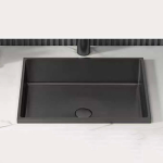 Schnelle Sch BK210 Black Tezgah Altı Dikdörtgen Çelik Lavabo