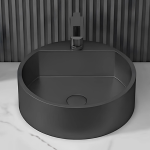Schnelle Sch BK5506 Black Tezgah Üstü Oval Çelik Lavabo