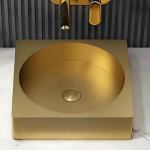Schnelle Sch G5507 Tezgah Üstü Kare Çelik Lavabo