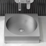 Schnelle Sch S5507 Chrome Tezgah Üstü Kare Çelik Lavabo