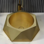 Schnelle Sch B5508 Rustik Tezgah Üstü Hegzagon Çelik Lavabo