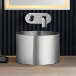 Schnelle Sch S5511 Chrome Tezgah Üstü Oval Çelik Lavabo